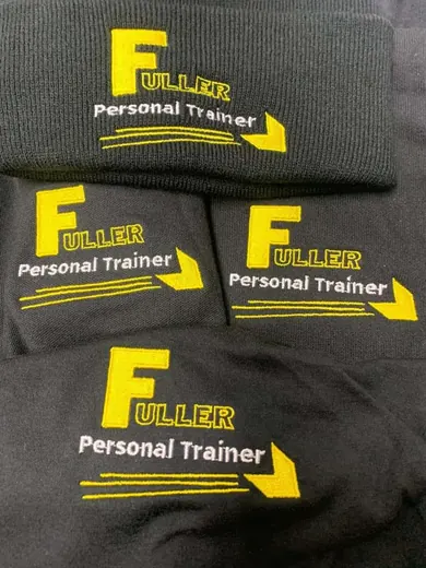 Branded hi-vis with the logo clear of the reflective banding