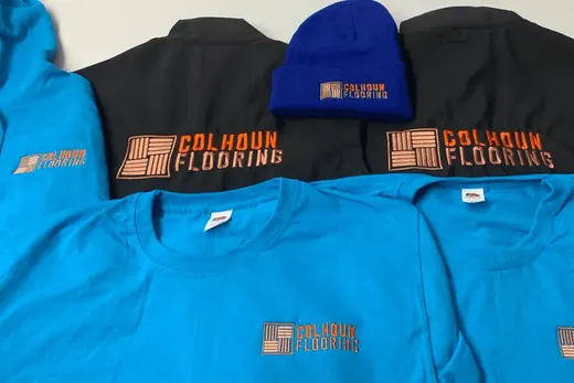 Printed polo and embroidered beanie