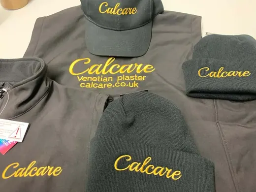 Embroidered hoodie for a trade team