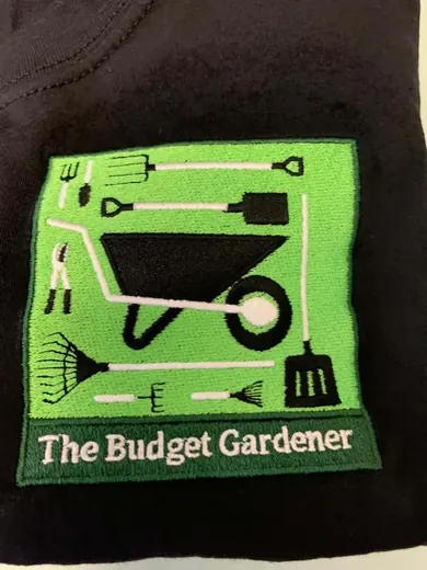 Embroidered chest logo on a work polo