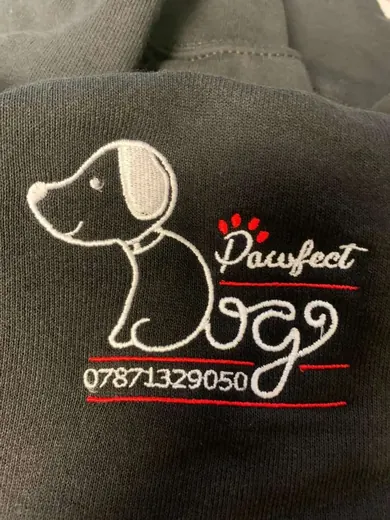 Printed logo on a workwear t-shirt