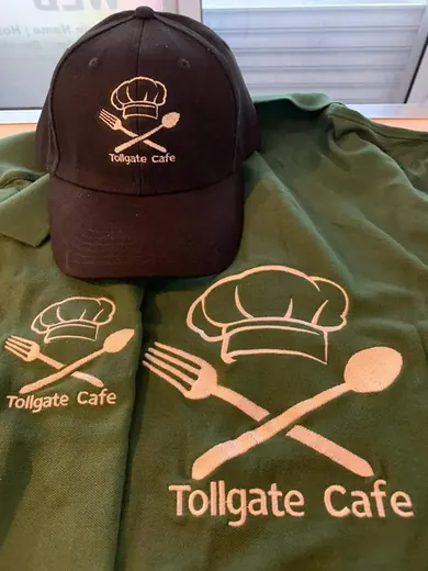 Printed workwear holding fine detail in the artwork